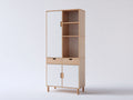 Librerie - legno - 86x36x178 cm - naturale-bianco - nordico